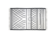 Vloerkleed - katoen - 120x70 cm - zwart/wit