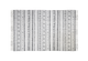 Vloerkleed - katoen - 120x70 cm - zwart/wit