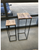 Iron wooden side table s/2 pcs